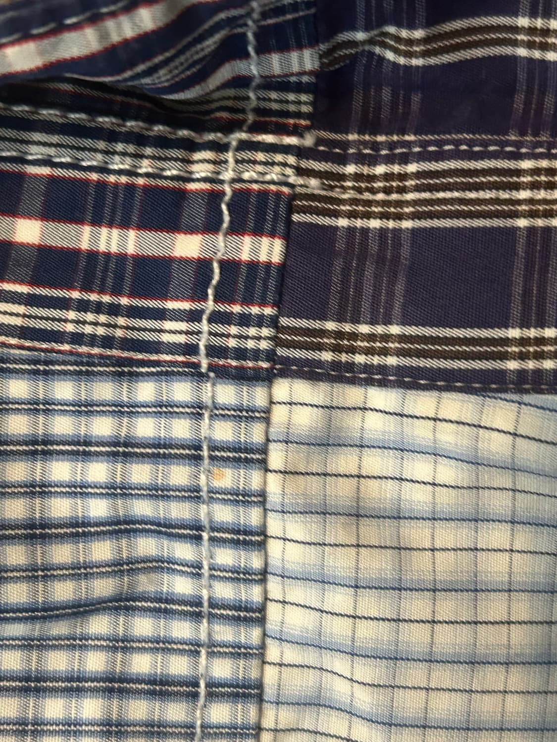 꼼데가르송 블루 체크 셔츠 상품이미지6