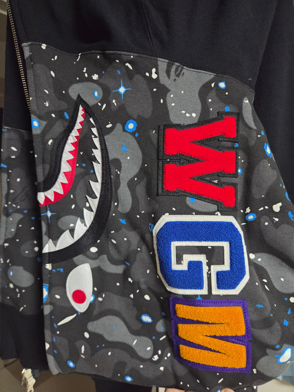 베이프 스페이스 카모 샤크후드 xl 새상품 유일매물 상품이미지2