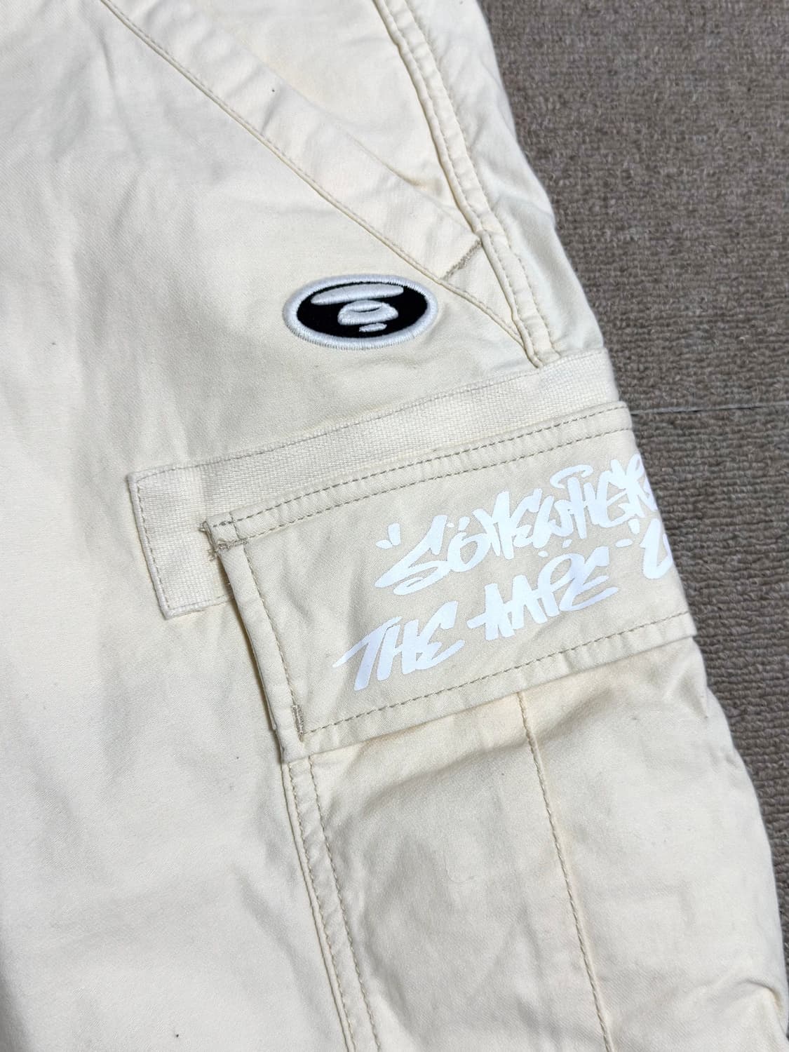 에이프 우븐 카고 반바지 상품이미지3