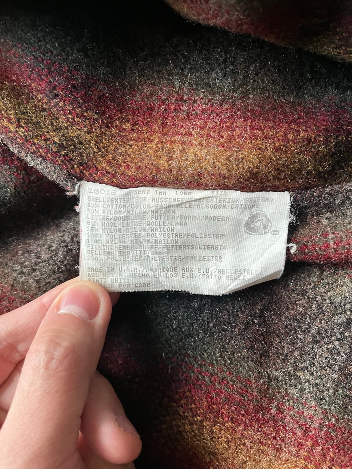 90s 울리치 플래드 라이닝 후디드 필드 자켓 (103–105) 상품이미지9