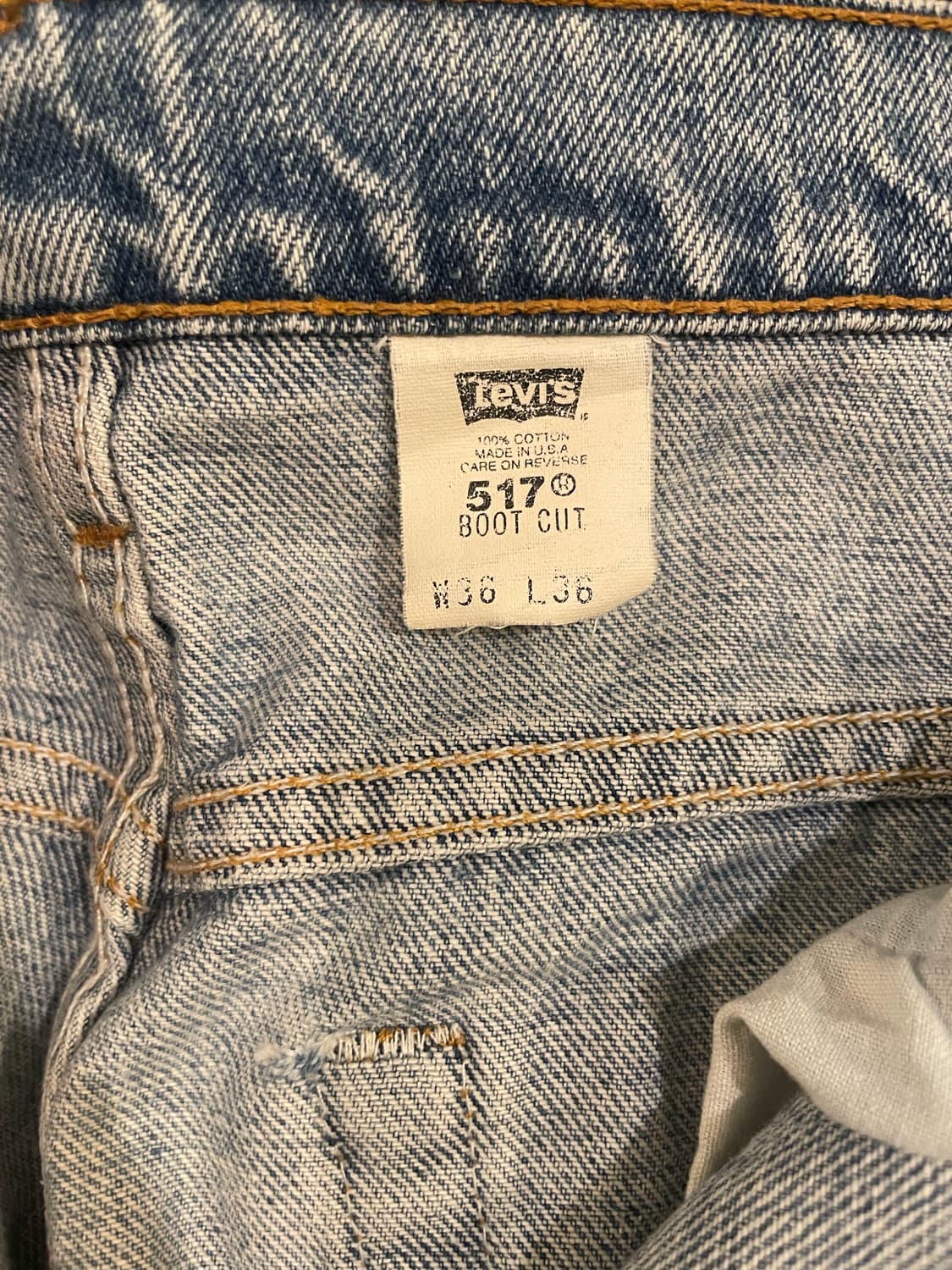 90‘s Vintage Levi’s 517 Made in USA pant 상품이미지8