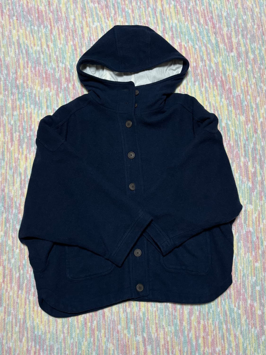 사만사모스 네이비 후드 코트 상품이미지1