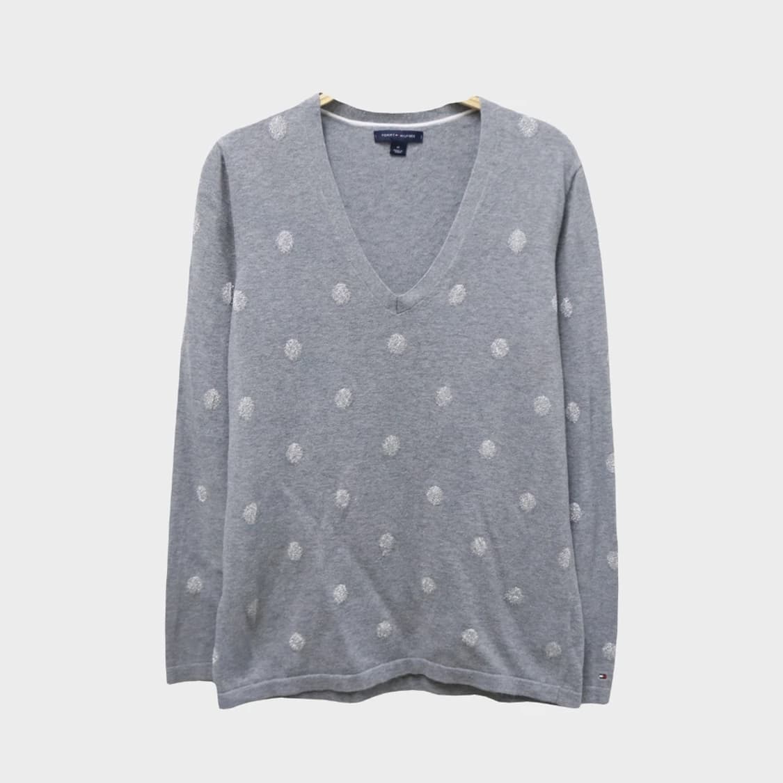 타미힐피거 도트 브이넥 니트 62045 상품이미지1