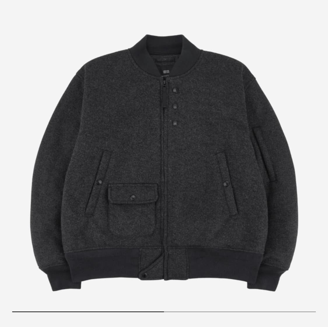 유니클로 엔지니어드가먼츠 블루종 다크 그레이 L 상품이미지1