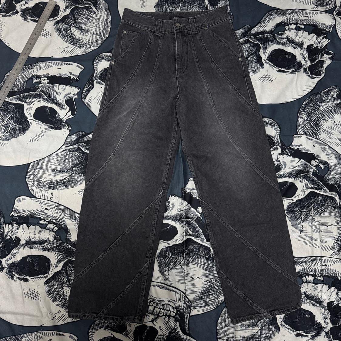 ADD 에드 흑청 토네이도 와이드데님팬츠 XS 남성 28-29 사이즈 상품이미지6
