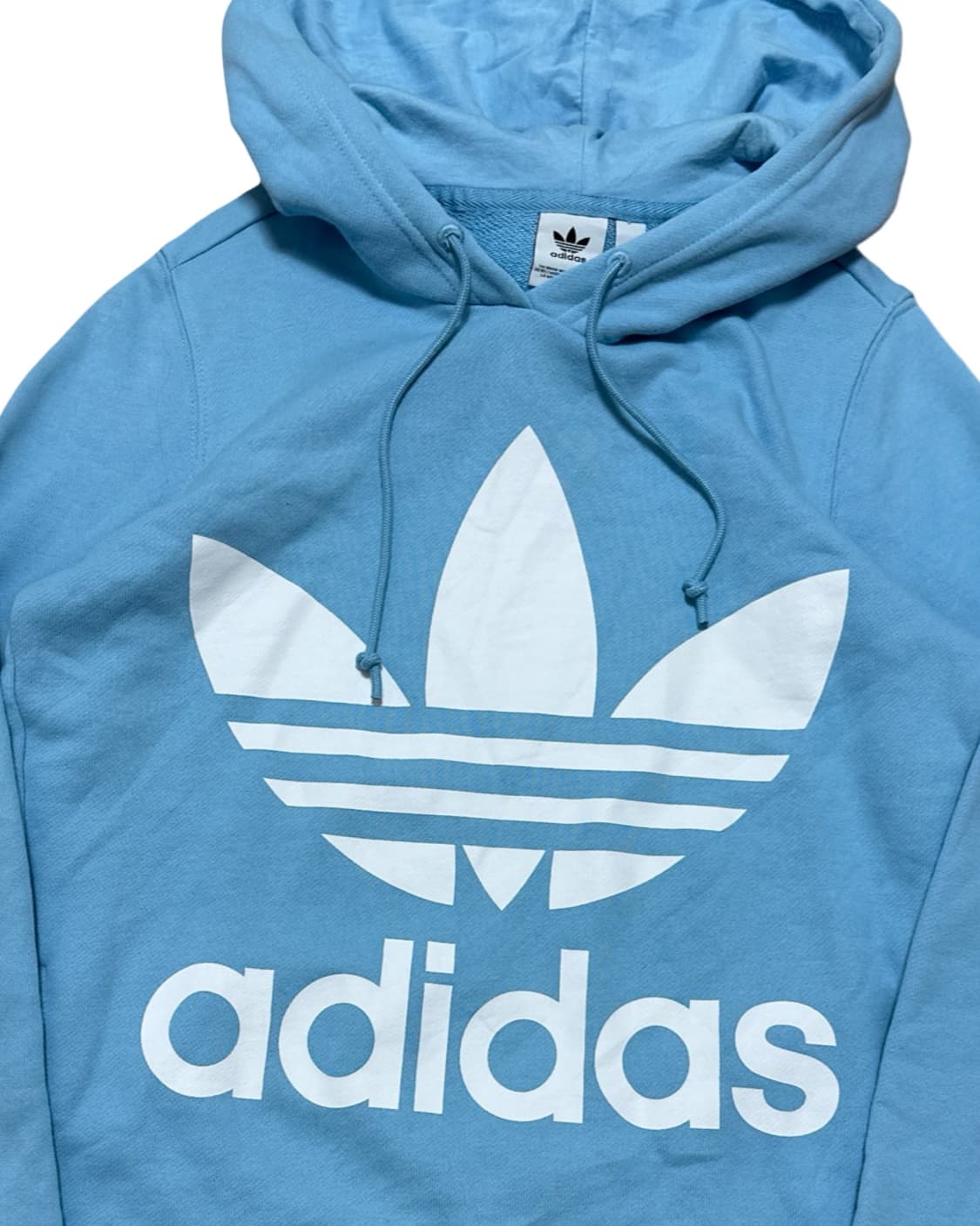 아디다스 트레포일 하늘색 후드티 상품이미지3