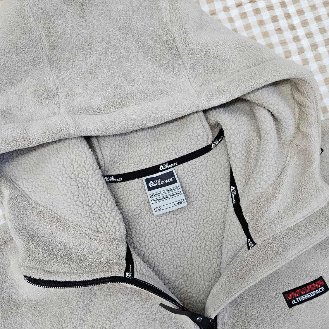 레드페이스 기모 플리스 후드집업 남자100 상품이미지2