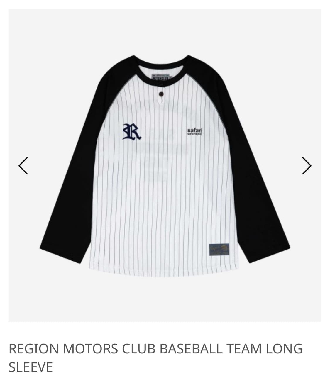 사파리스팟 motors club baseball 롱슬리브 상품이미지1