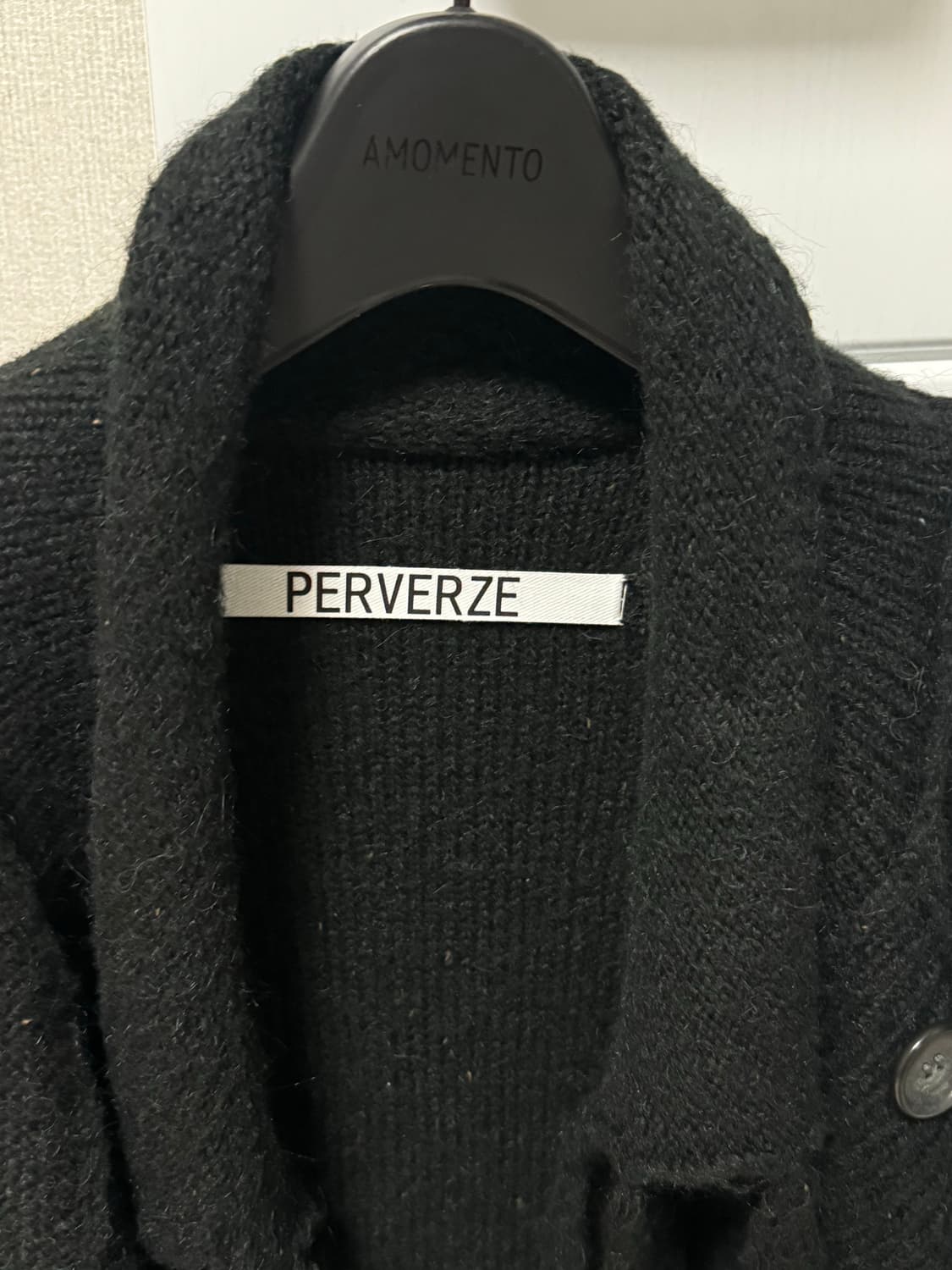 PERVERZE 25SS 퍼버즈 아웃포켓 가디건 블랙 상품이미지9