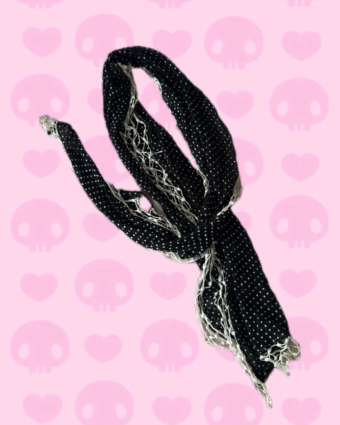 도트 미디 원피스 (도트 그물셔링 스카프 세트) 상품이미지2