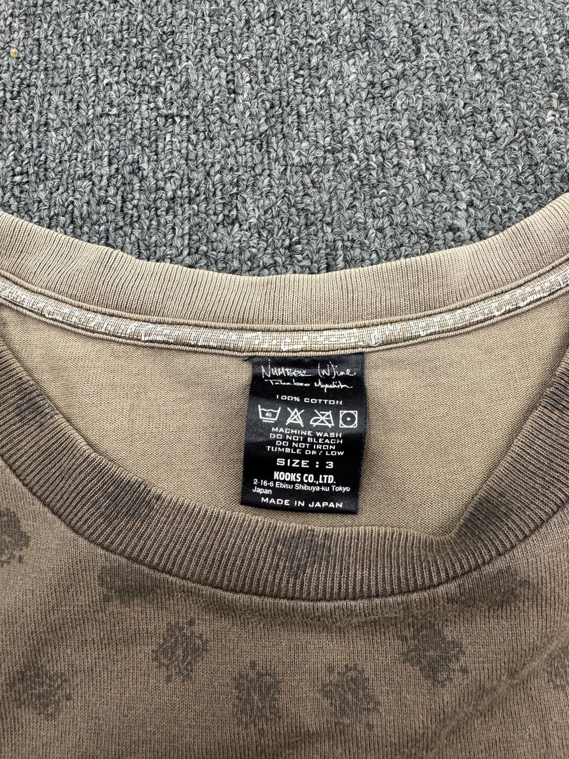 3)Number(N)ine 07aw love god murder스컬반팔 상품이미지3