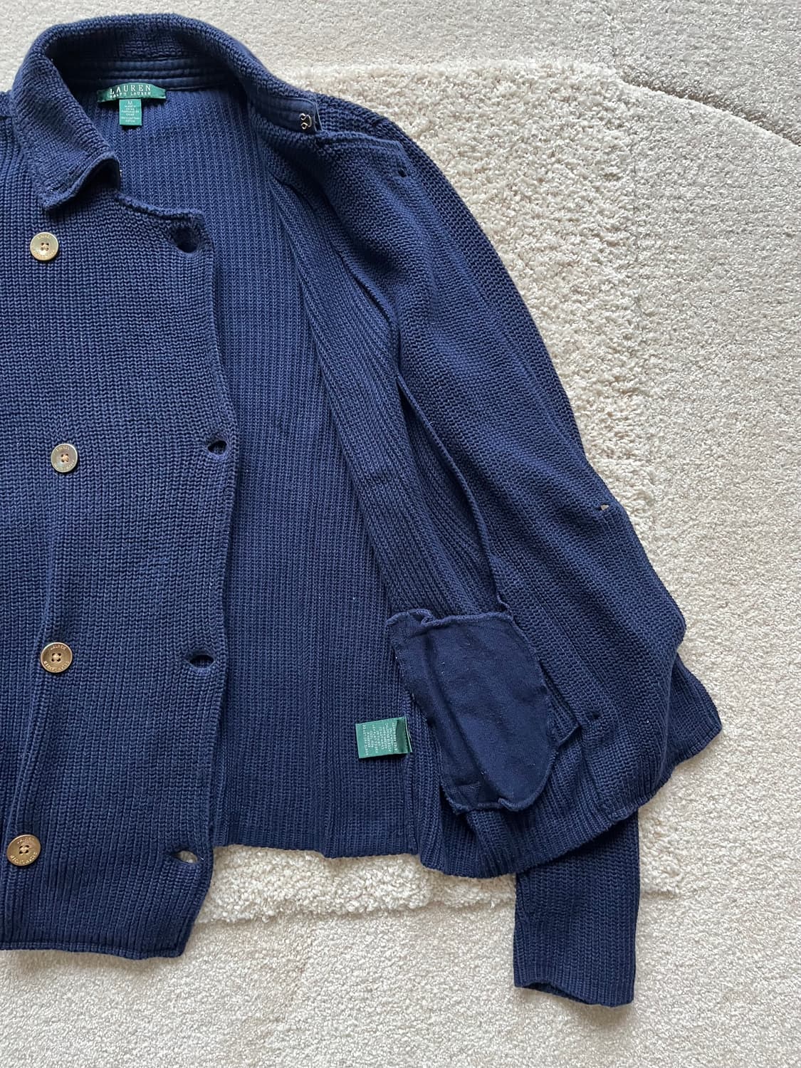 폴로 랄프로렌 더블블레스트 니트 가디건 (95-100) 상품이미지8