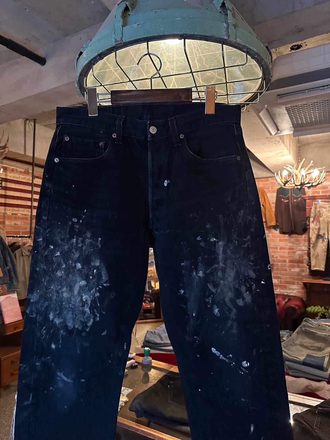 90s USA 빈티지 리바이스 501 0660 블랙진 흑청 데님 팬츠 상품이미지2