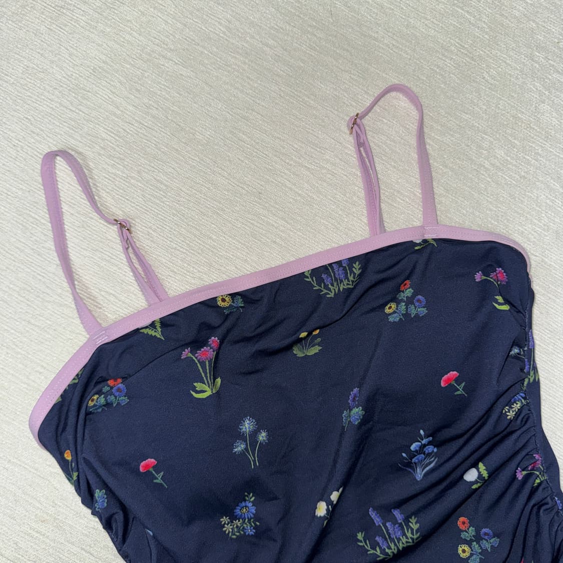 센토르 플라워 셔링 스윔웨어 네이비 원피스 수영복 상품이미지4