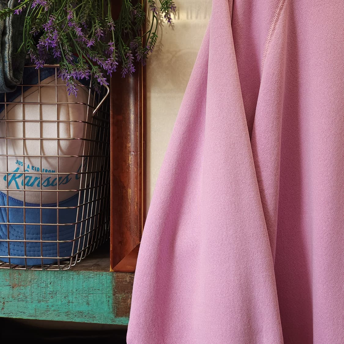 90s 헤인즈 빈티지 스웻셔츠 플레인 스웻셔츠 연핑크 페이딩 xl 상품이미지4