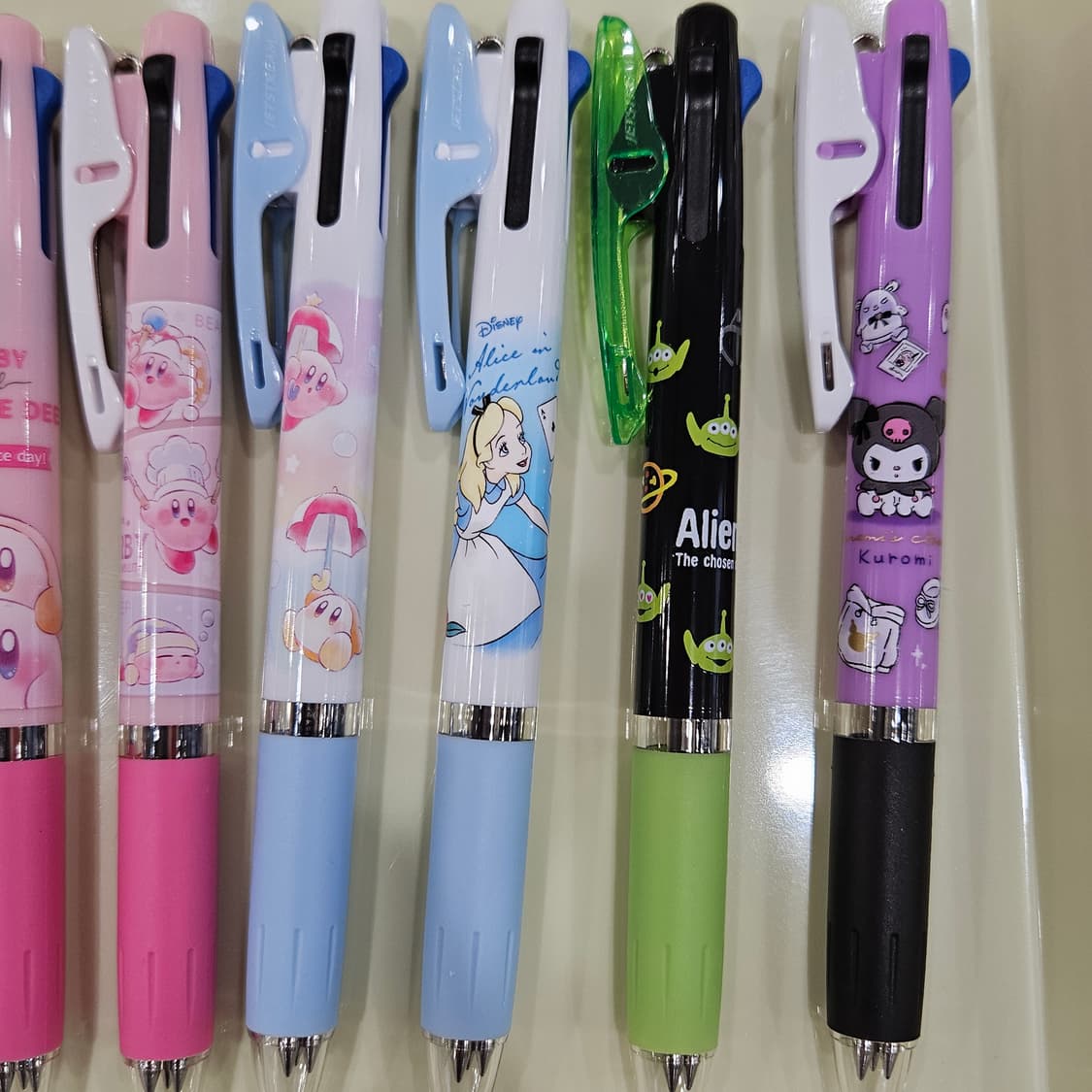 키티 우사하나 마멜 커비 앨리스 쿠로미 알린 제트스트림 3색볼펜 상품이미지5