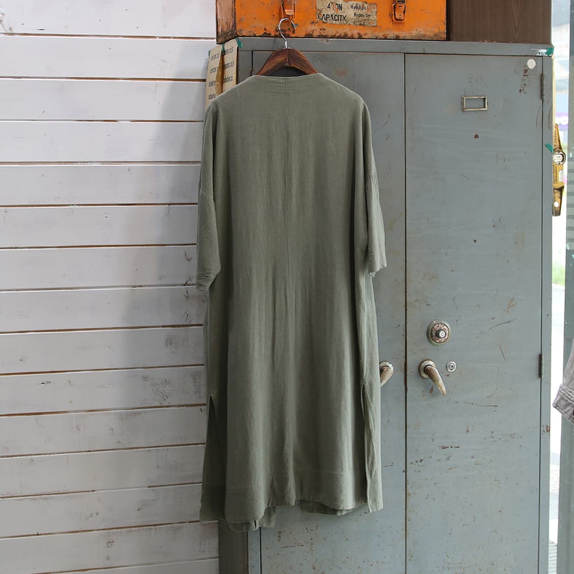 BEAMS HEART 린넨 로브 (여성용) 상품이미지3