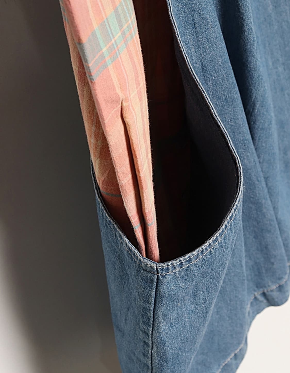 marshmallow crown Denim Jumper Skirt 상품이미지5