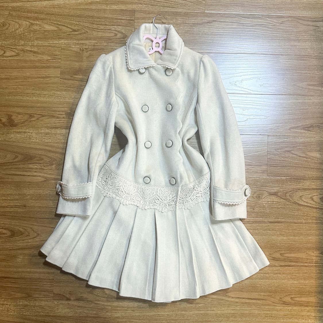 빈티지 엑시즈팜 달천깔 원피스 코트 히메갸루 로걀 라떼 이시하라사토미 상품이미지1