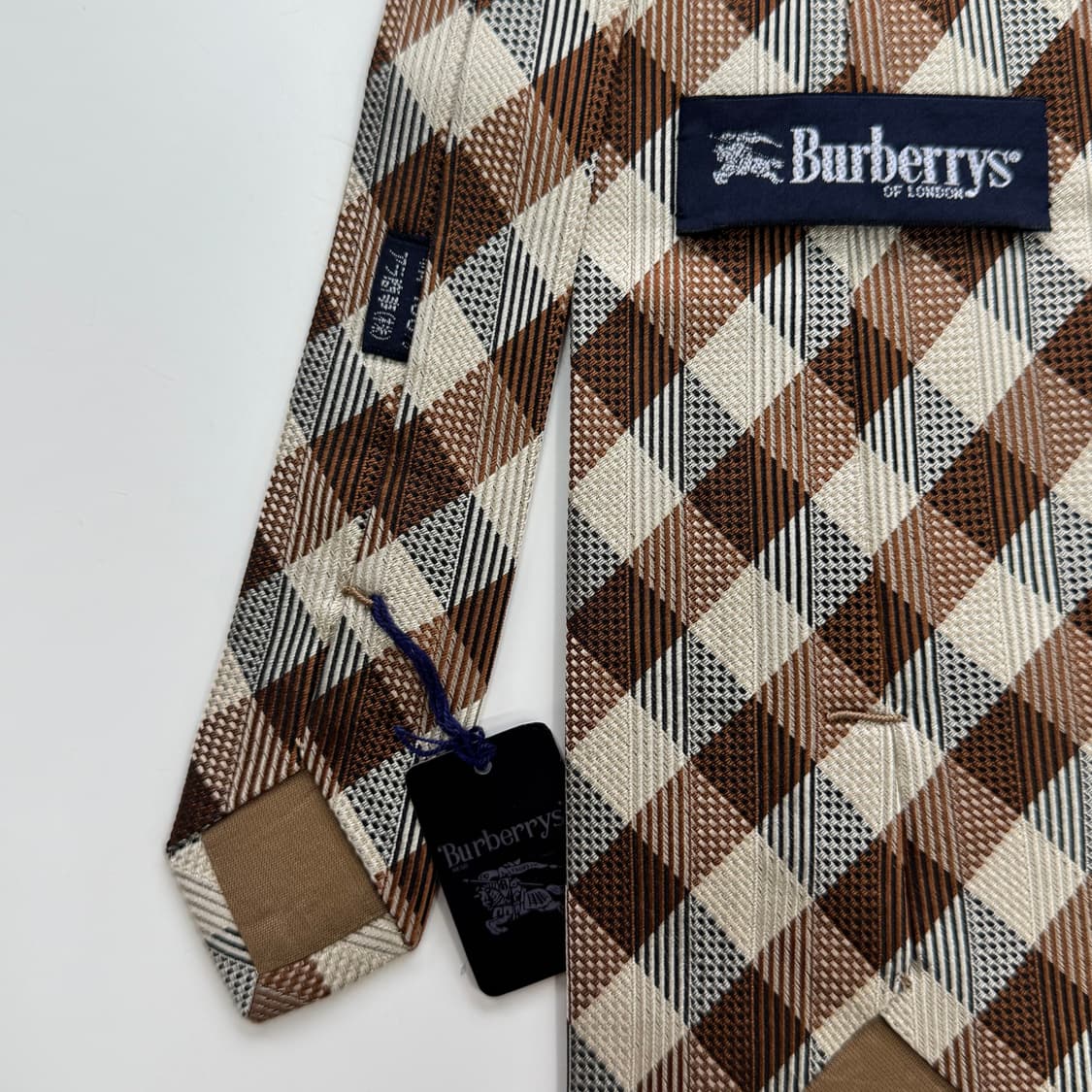 미사용품 택달린 버버리 심플로고 명품 정품 넥타이 (Burberry) 상품이미지6