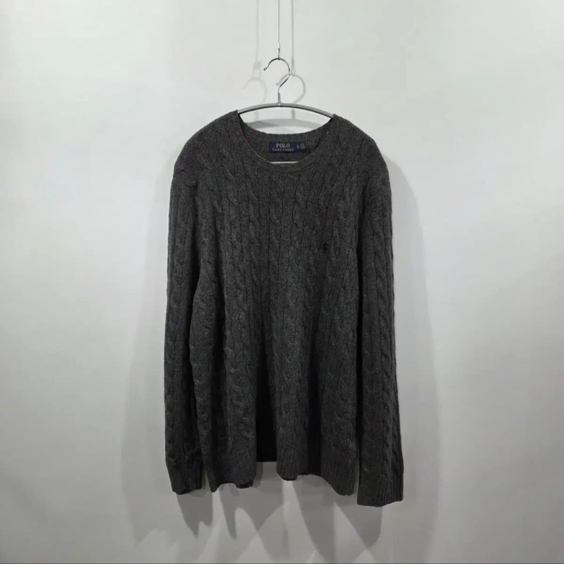폴로랄프로렌 울 캐시미어 케이블 니트 XL 상품이미지1