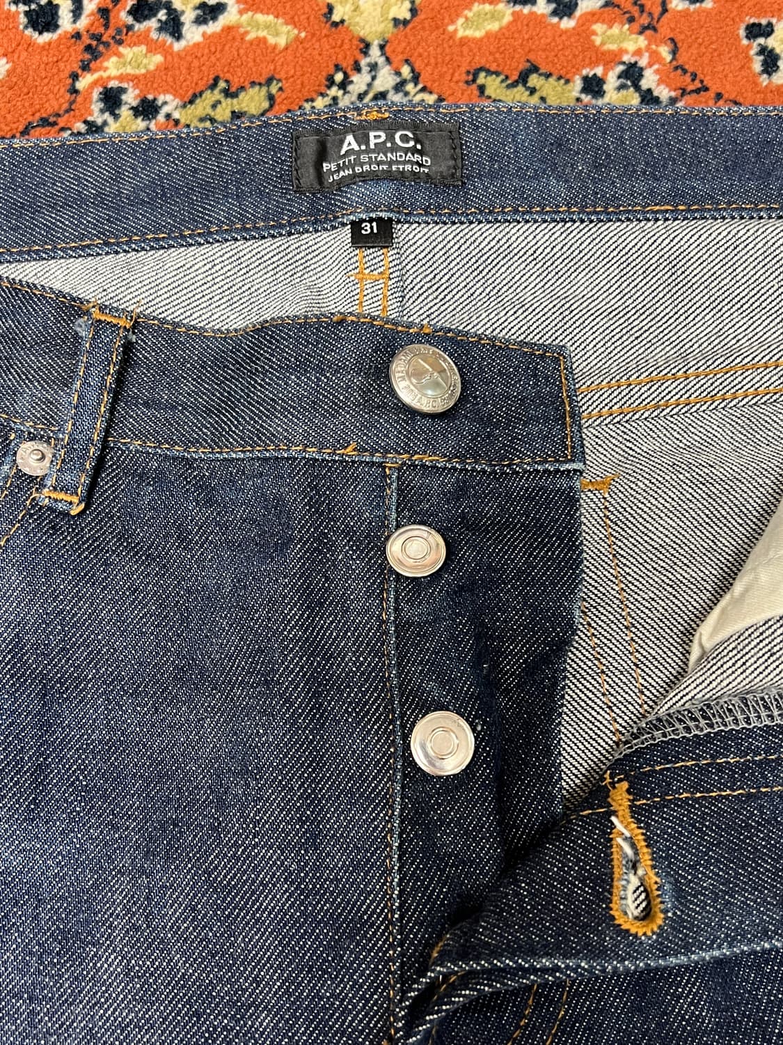 [31] APC 아페쎄 쁘띠 스탠다드 셀비지 데님 팬츠 상품이미지2