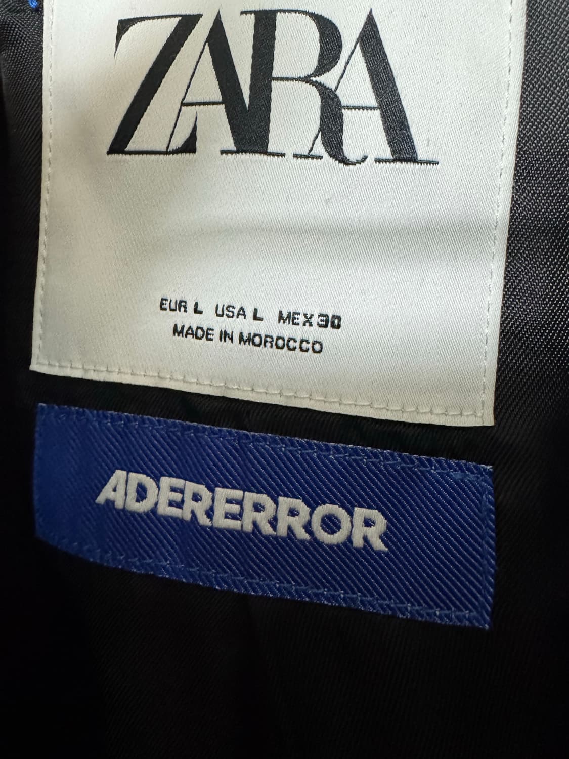 자라 X 아더에러 오버사이즈 블레이저 블랙 L 상품이미지3