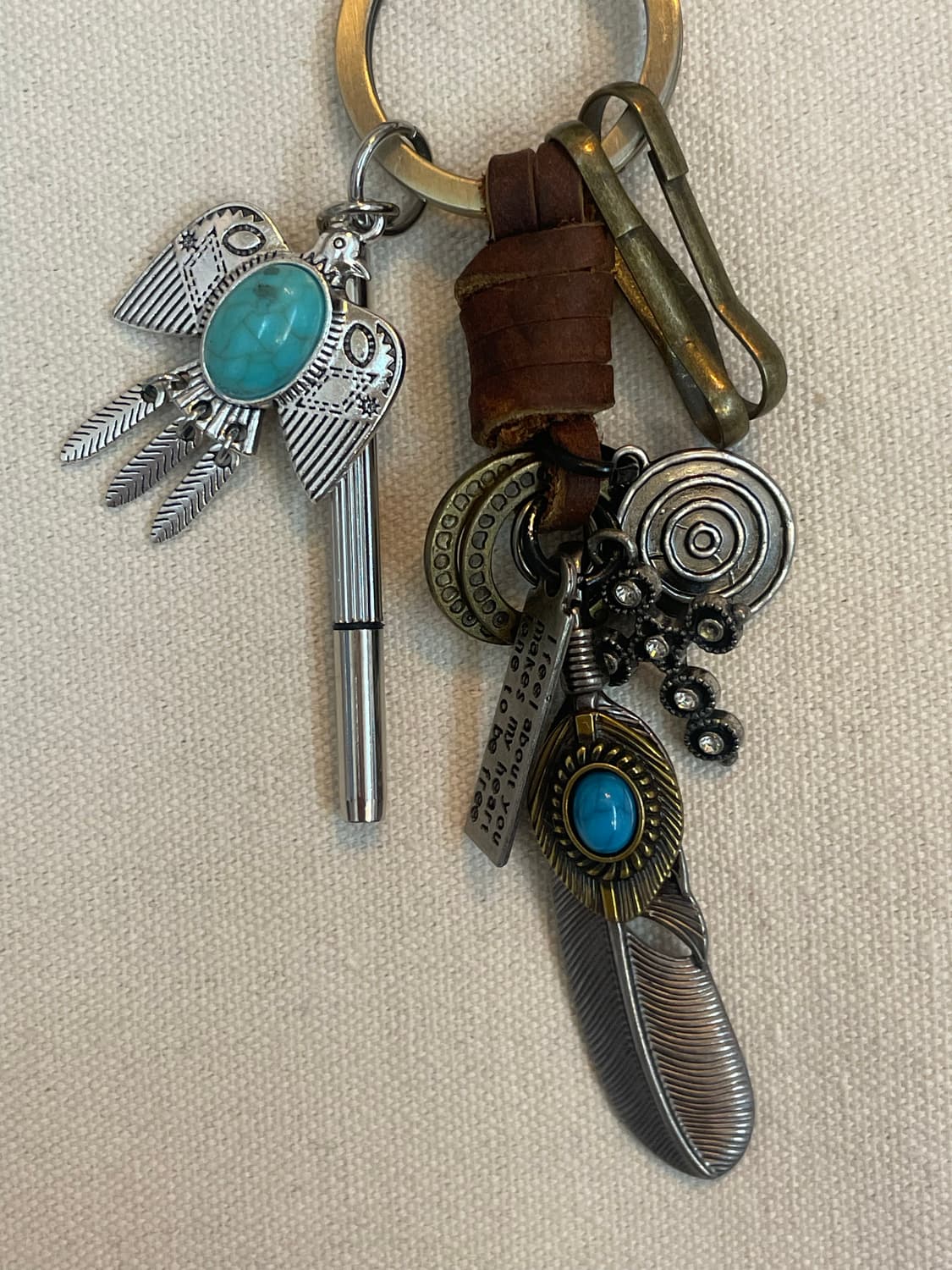 Indi Turquoise Keyring – 인디 터키석 빈티지 키링 상품이미지3