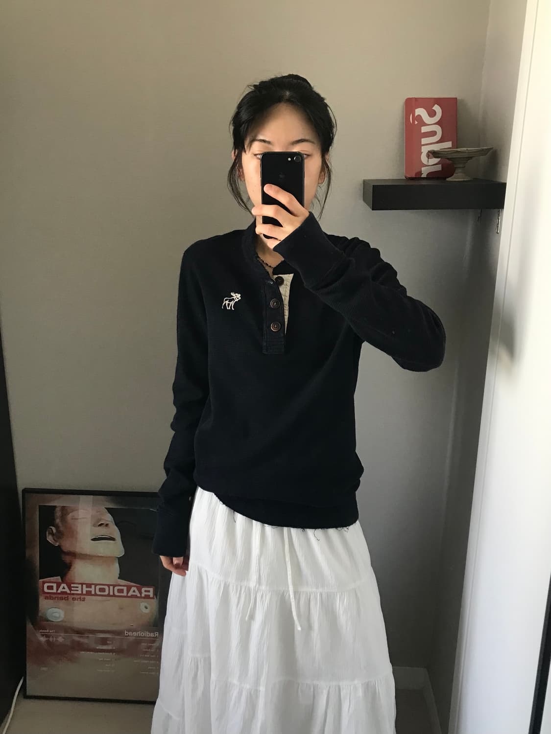 아베크롬비 산양로고 헨리넥 롱슬리브티 상품이미지1