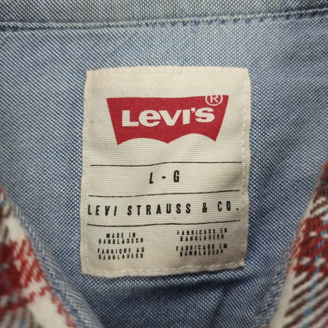 [리바이스] 레드 체크 웨스턴 셔츠 M17808 상품이미지6