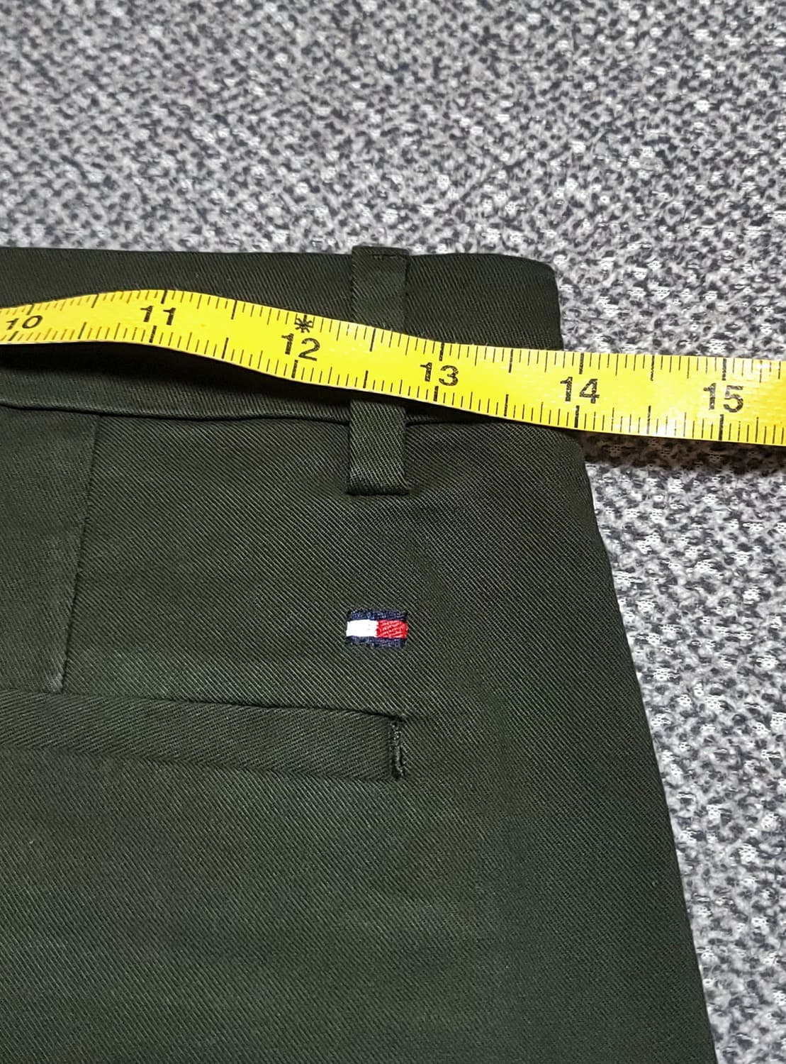 타미힐피거 카키색 면바지 EUR 34 28인치 상품이미지7