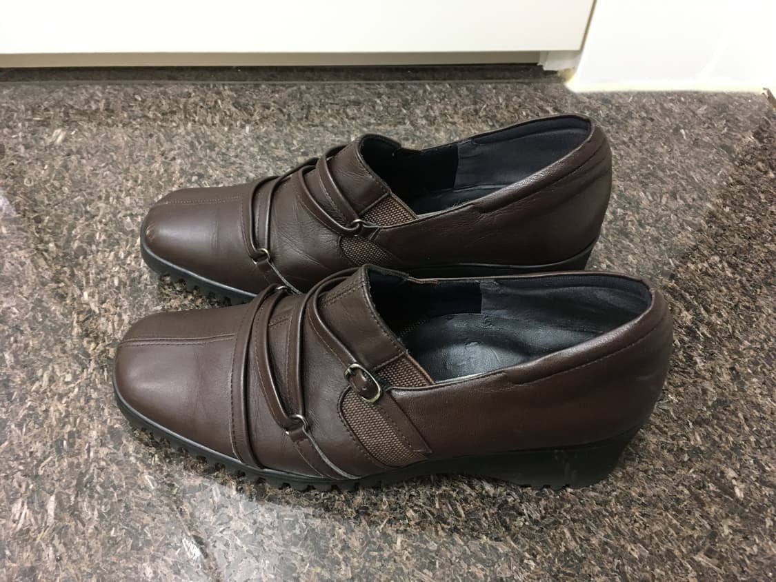 브라운 레더 로퍼 구두 상품이미지1