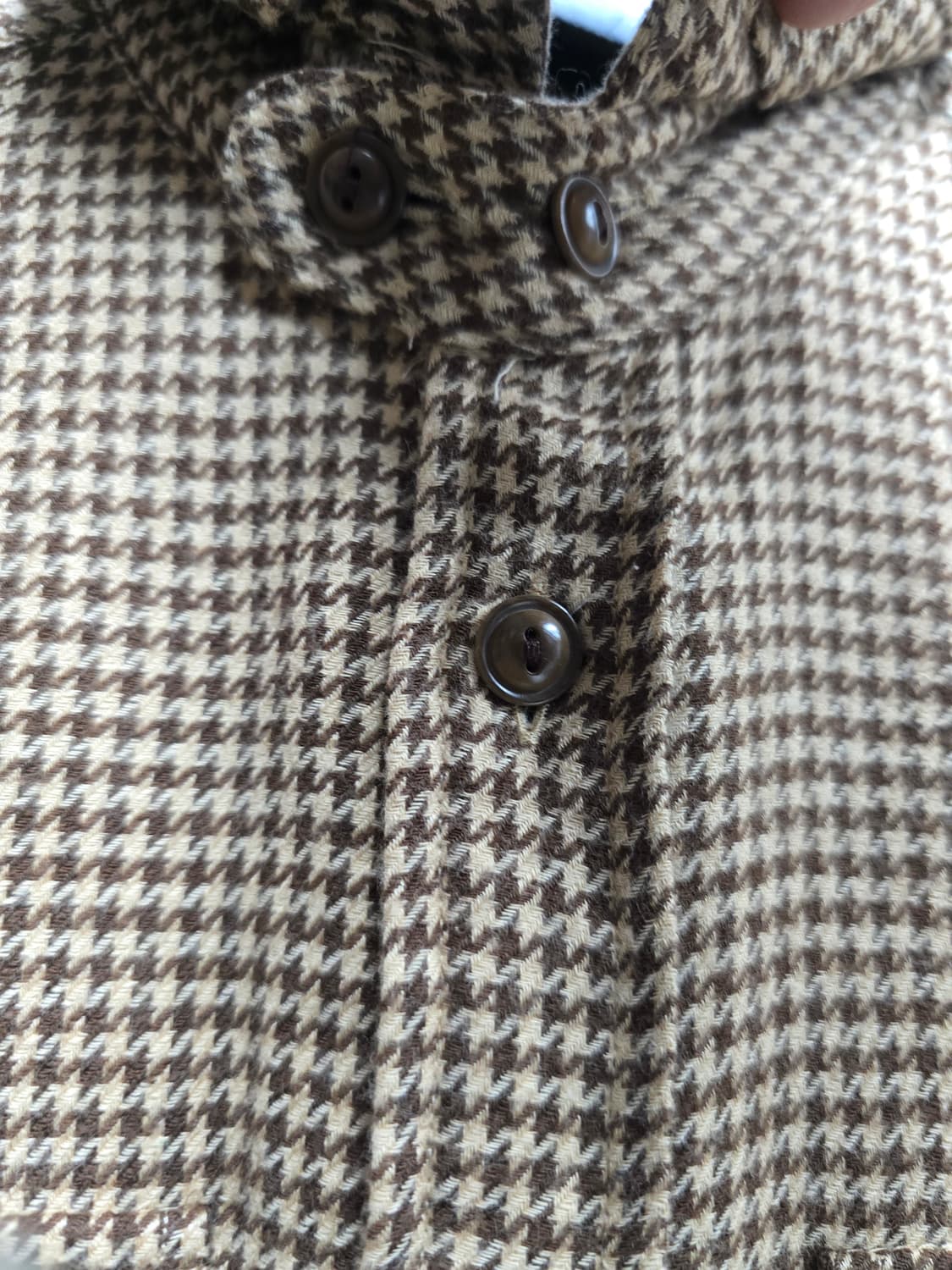 폴로 하운드 투스 스웨이드 패치 체크 울 셔츠 M 상품이미지2