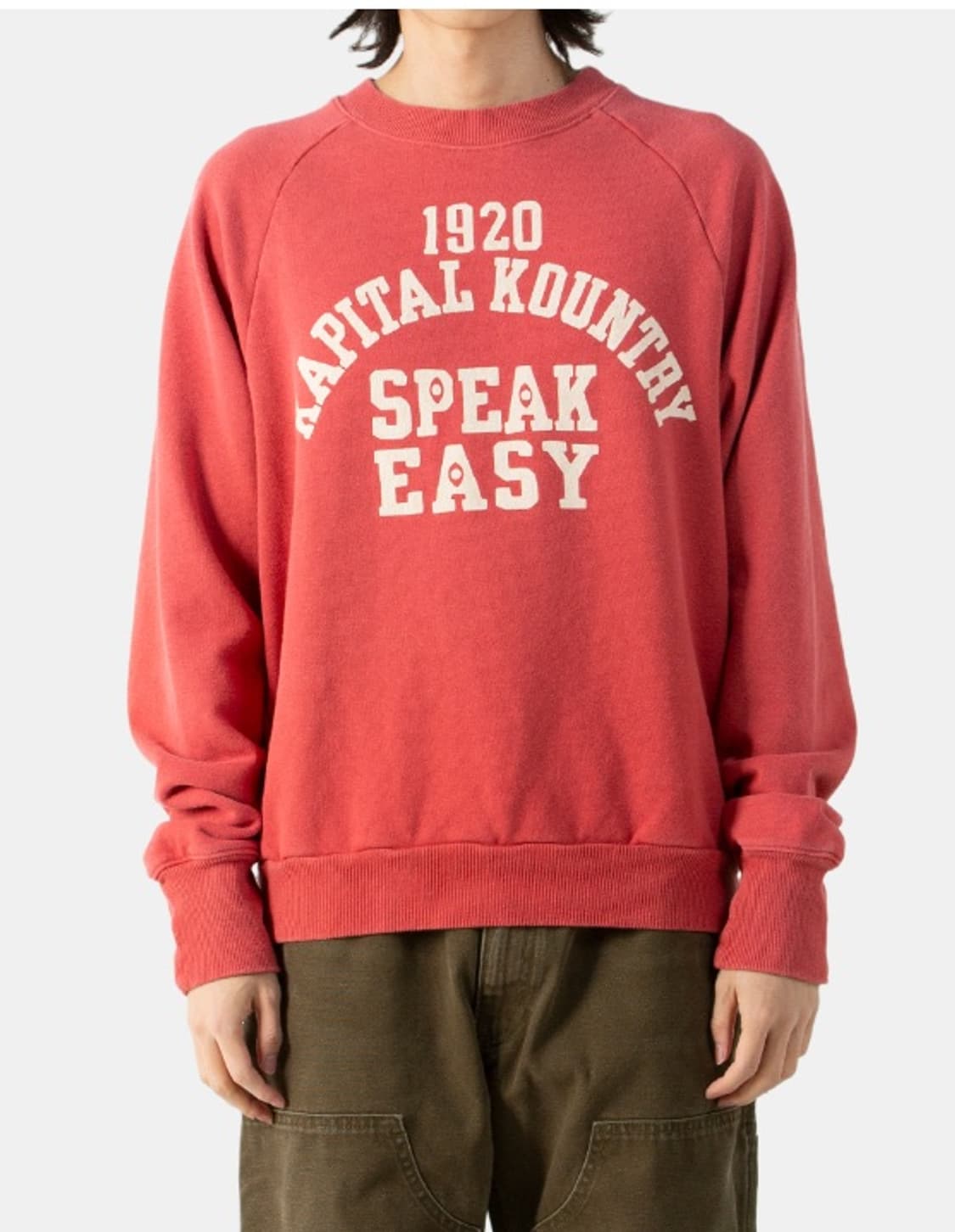 [5] 캐피탈  1920 SPEAK EASY 스웻셔츠 레드  설명: 상품이미지2
