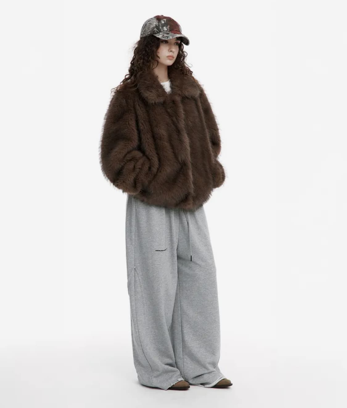 러프넥 모카 퍼자켓 s 상품이미지2