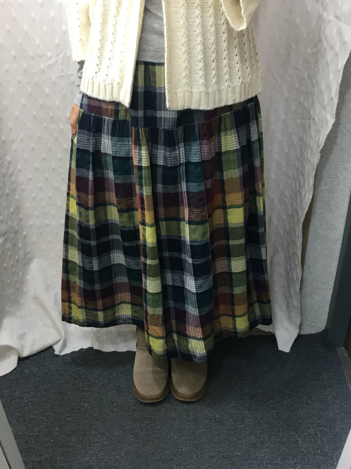 니코앤드 다채색 롱 스커트 상품이미지4