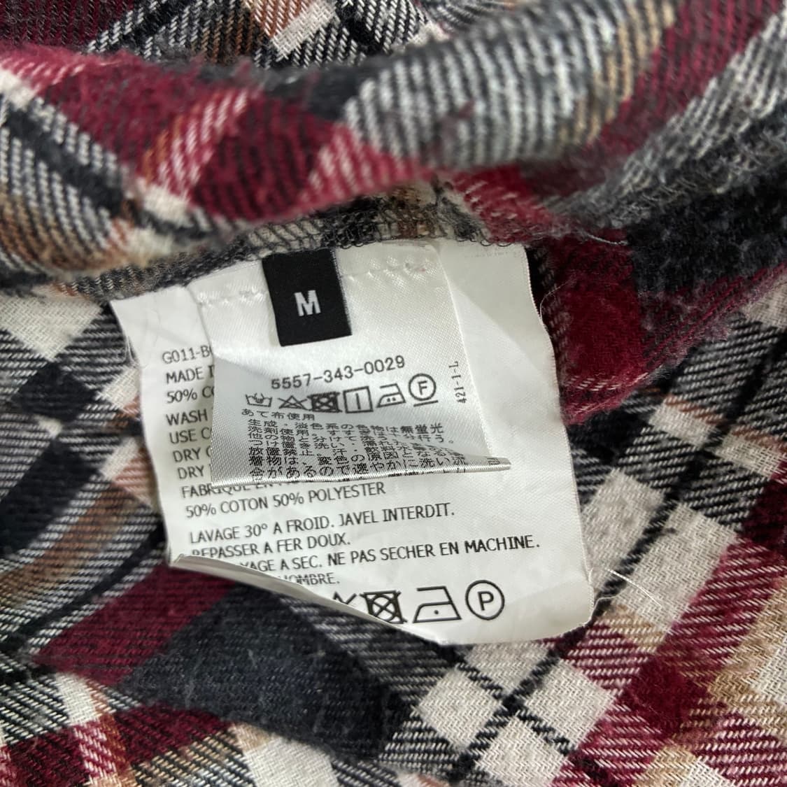 [M] 17FW 고샤루브친스키 원포켓 플란넬 셔츠 상품이미지4