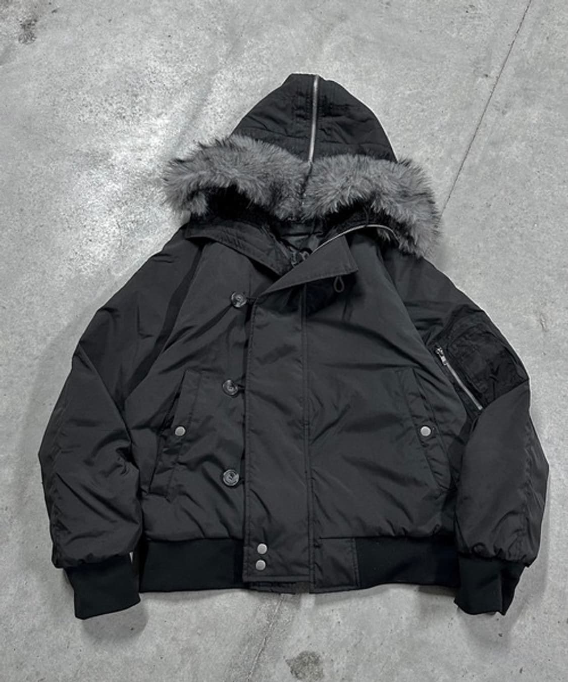 MandO 플라이트 퍼 후드 봄버 상품이미지2