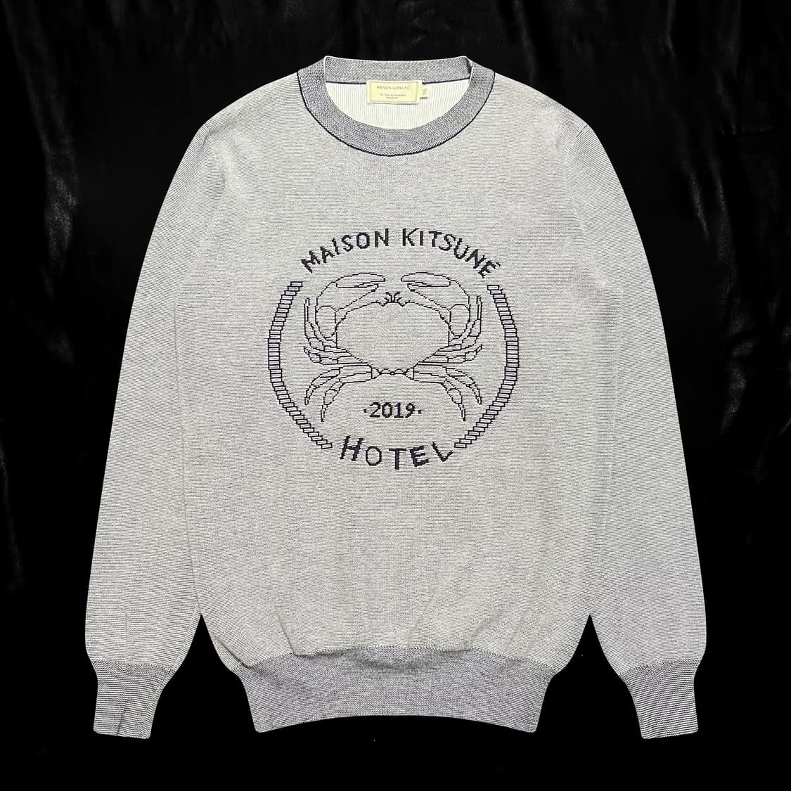 메종키츠네 배색 크랩 니트 상품이미지1