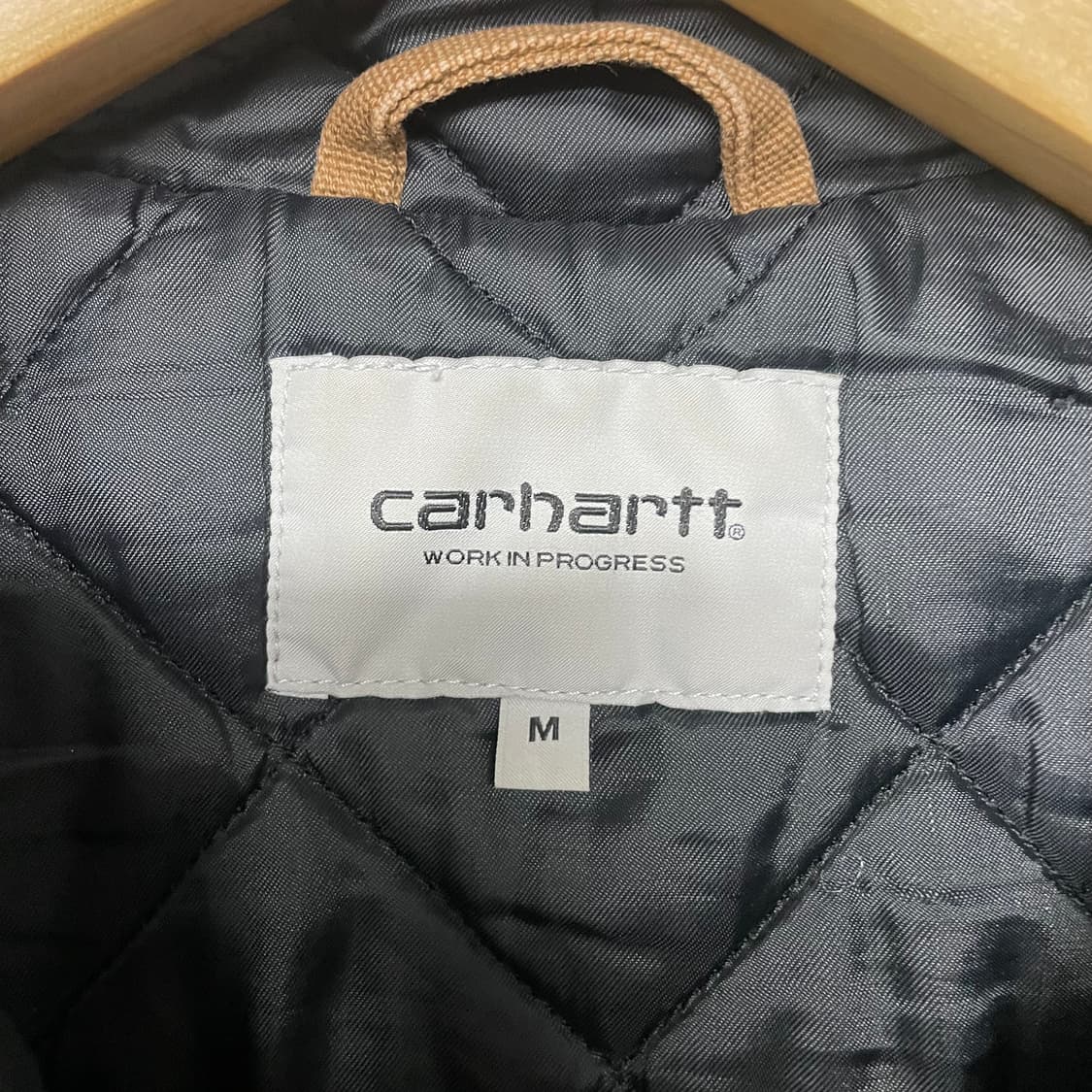 칼하트 WIP 덕 액티브 캔버스 후드 점퍼 자켓 브라운 상품이미지7