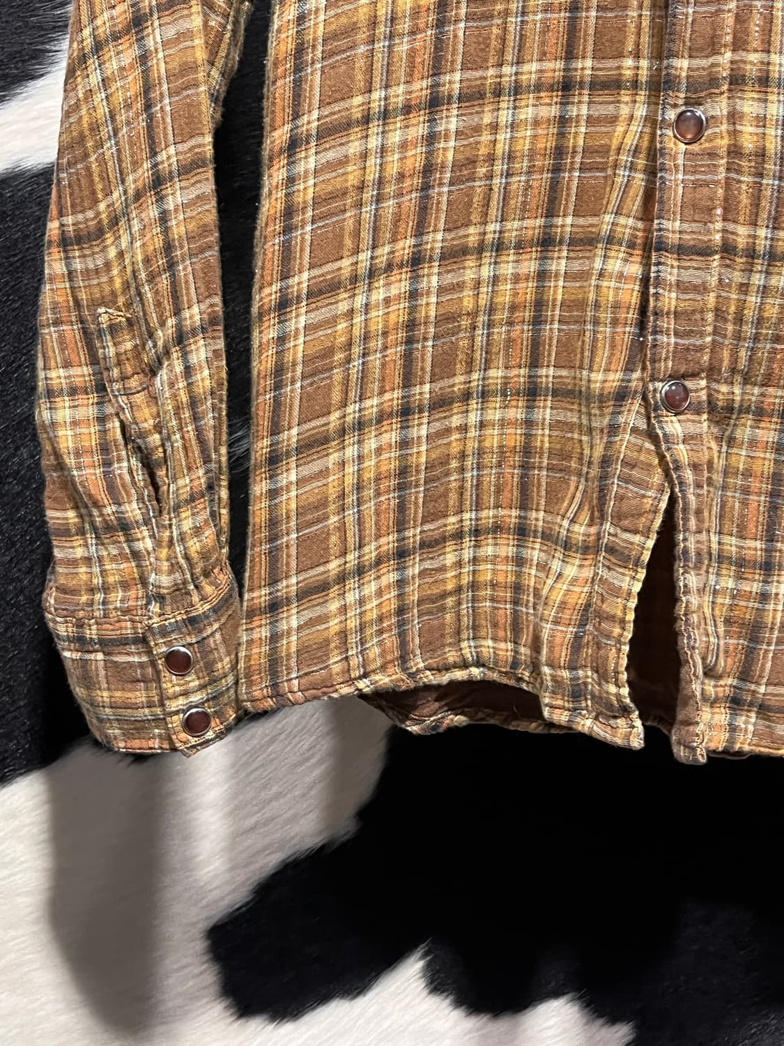 체크패턴 글리터 셔츠 상품이미지5