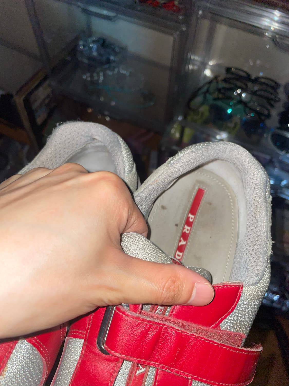 프라다 아메리카컵 벨크로 레드 상품이미지5