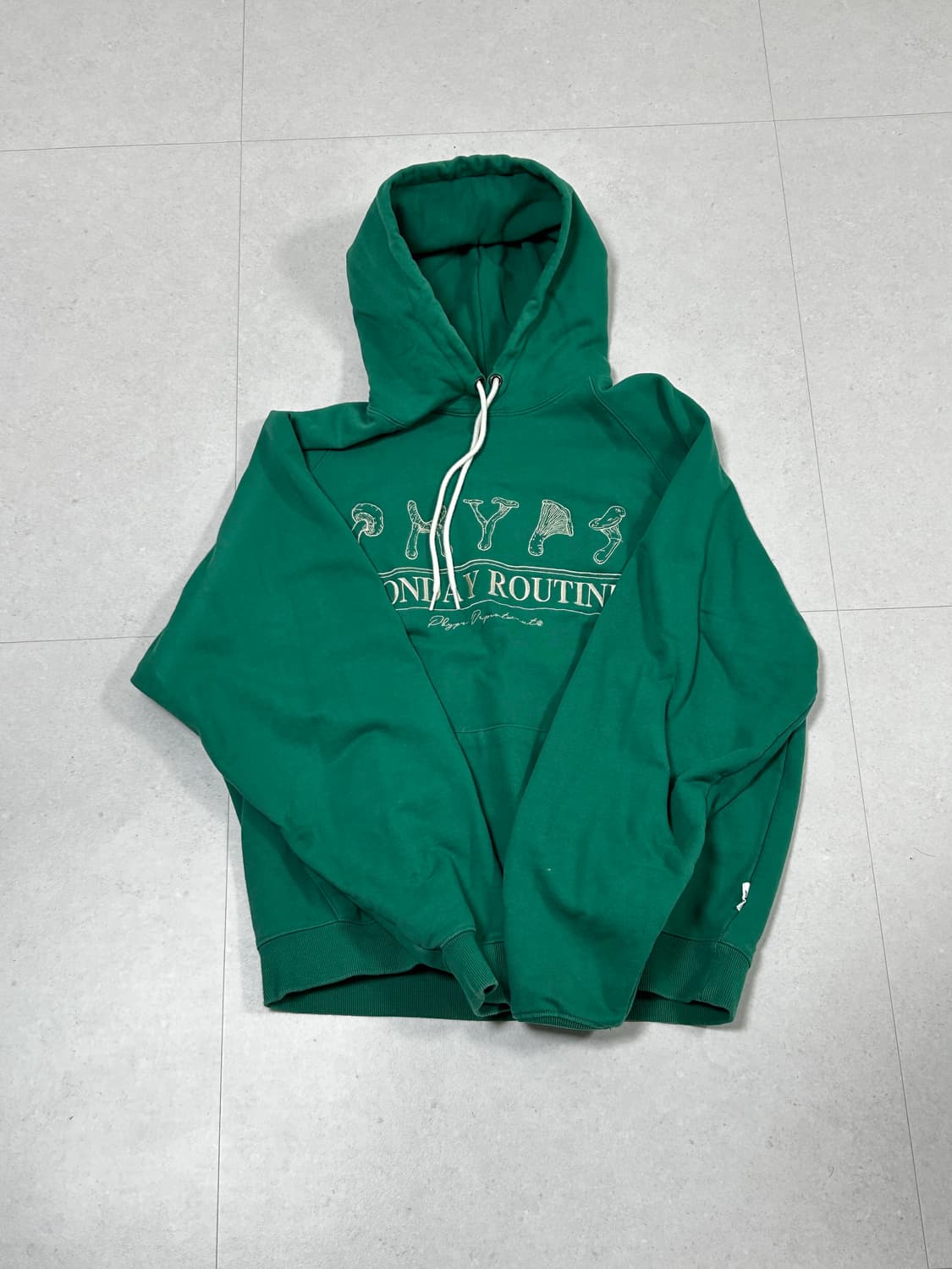 Phyps 베지터블 로고 후드티 그린 (XL) 상품이미지1