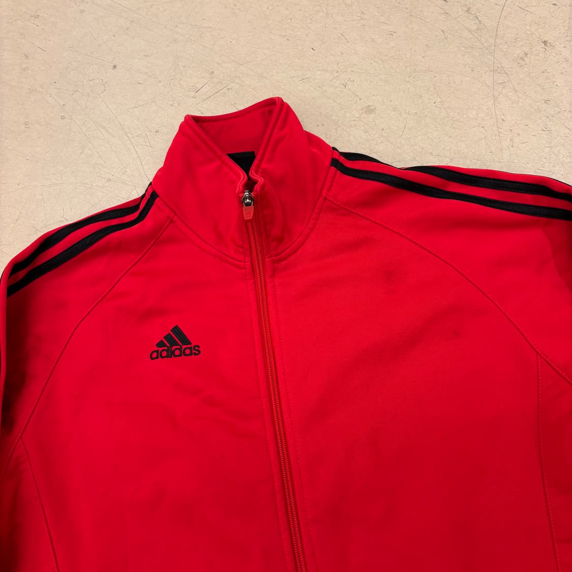 아디다스 스몰로고 레드 삼선 져지 상품이미지2