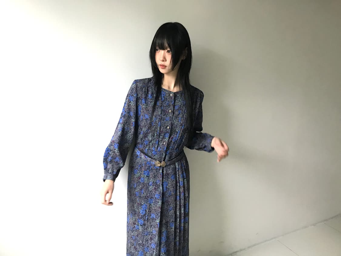 Square neck belted dress 상품이미지8