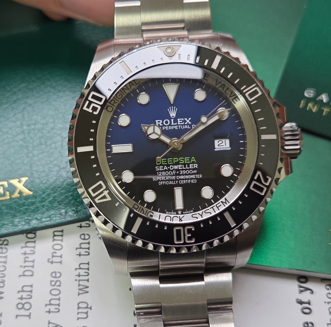 롤렉스 씨드웰러 딥씨44 디블루 126660 오토매틱  상품이미지10