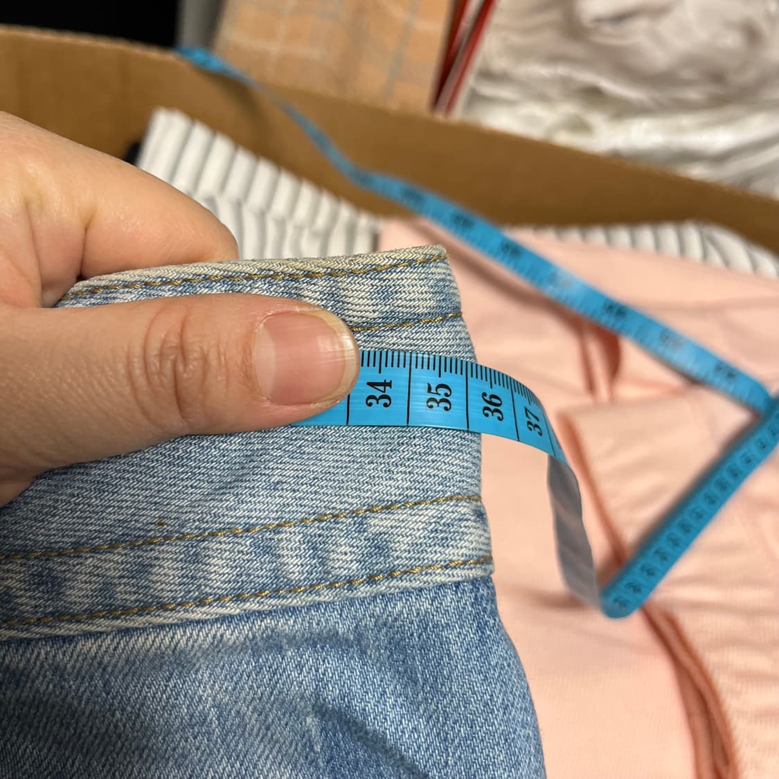 럭키슈에뜨 데님 반바지 36 상품이미지5