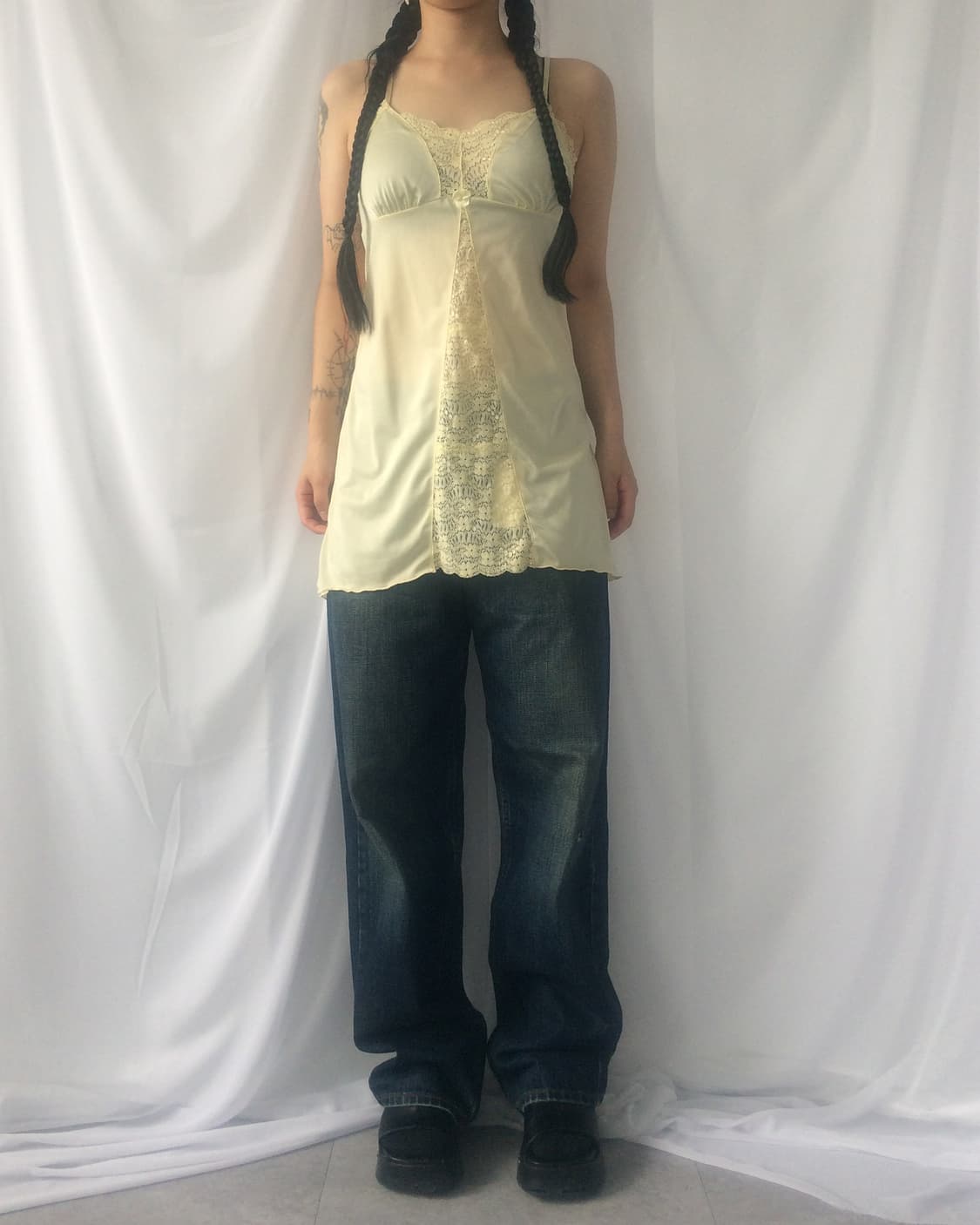 Lace point slip onepiece 상품이미지5