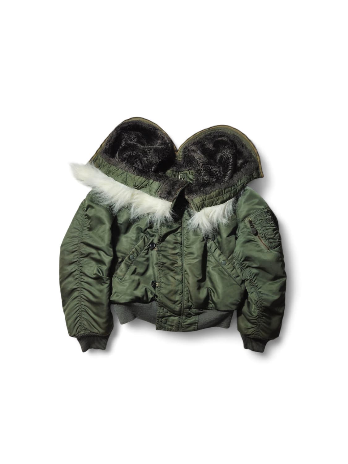 1970's 오리지널 N2B 플라이트 자켓 울파일 M 상품이미지2