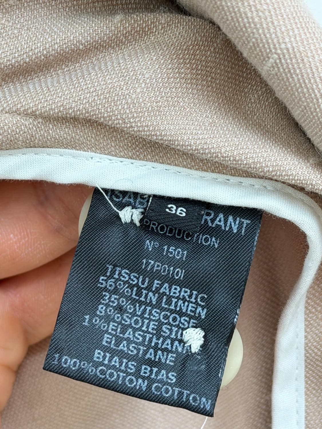 Isabel Marant 이자벨 마랑 린넨 블렌드 더블 블레이저 36 상품이미지4